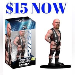 2026 Stone Cold Steve Austin WWE Minix 5 Inch Inch Vinyl Wrestling Toy Figure